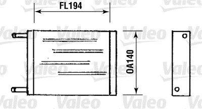 Radiateur de chauffage VALEO 881769