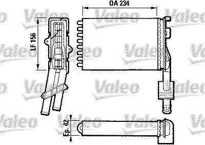 Radiateur de chauffage VALEO 883971