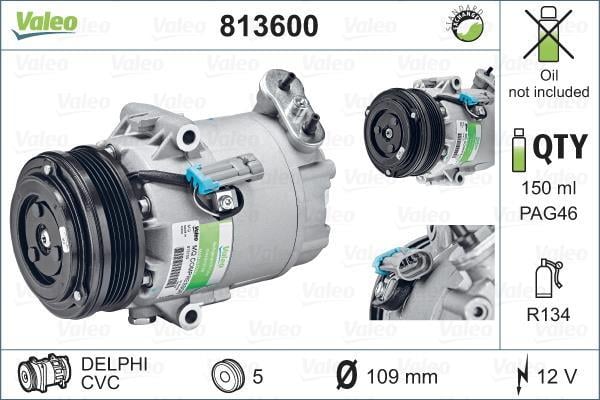 Compresseur, climatisation VALEO ref. 813600
