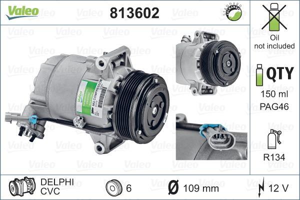 Compresseur, climatisation VALEO ref. 813602