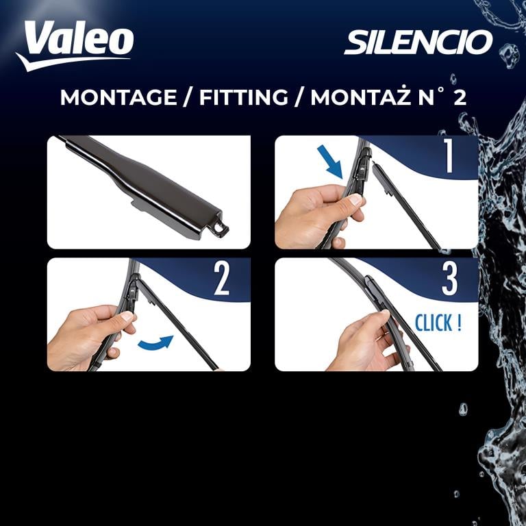 Balai d'essuie-glace (Essuie glace) VALEO VF412 - ref. 574325