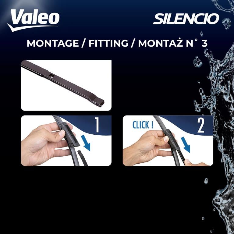 Balai d'essuie-glace (Essuie glace) VALEO VF369 - ref. 574469