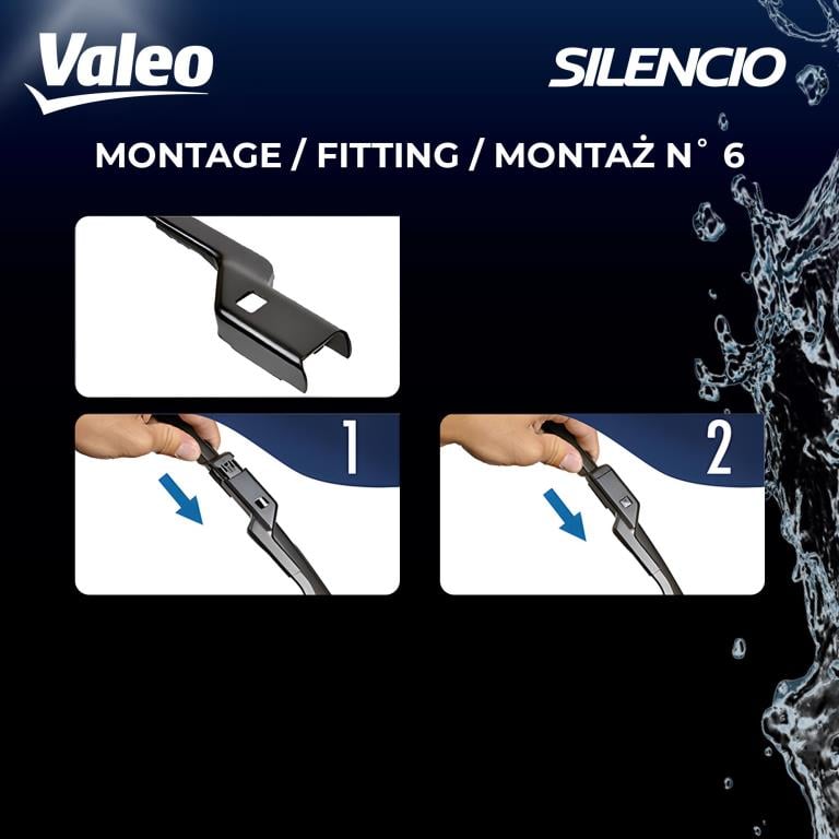 Balai d'essuie-glace (Essuie glace) VALEO VF445 - ref. 574645