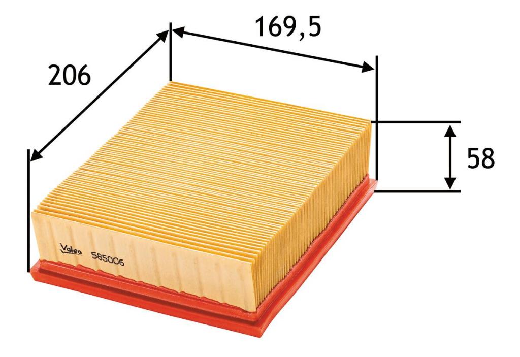 Filtre à air VALEO 585006