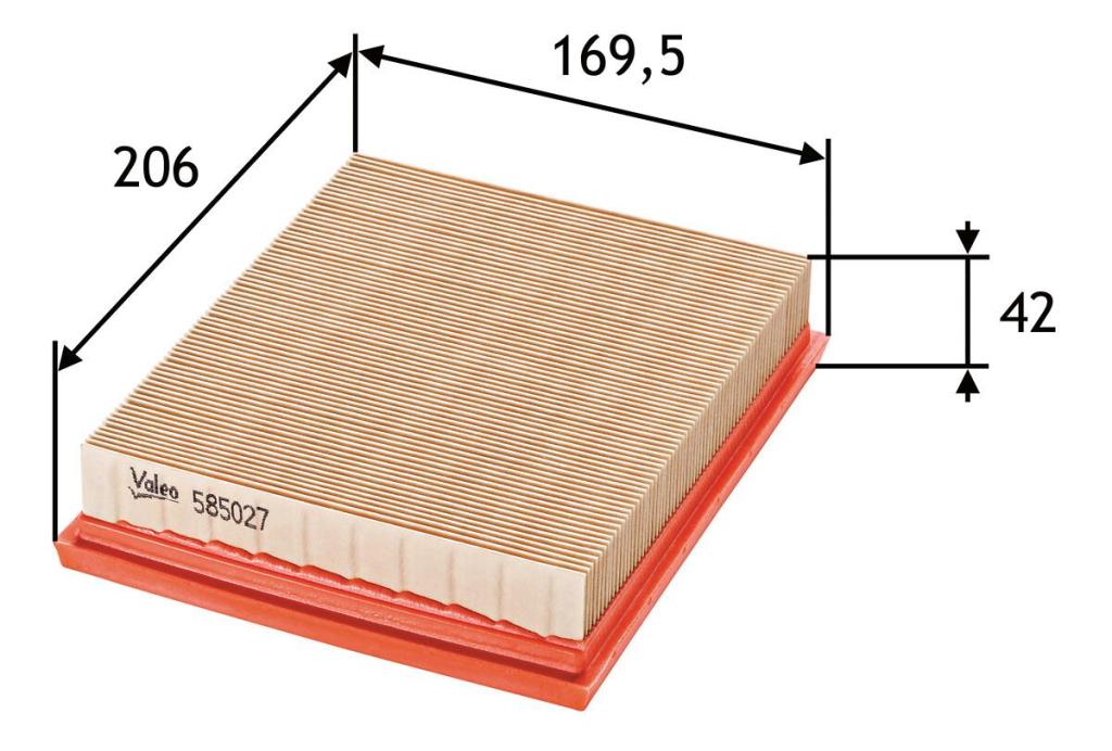 Filtre à air VALEO ref. 585027