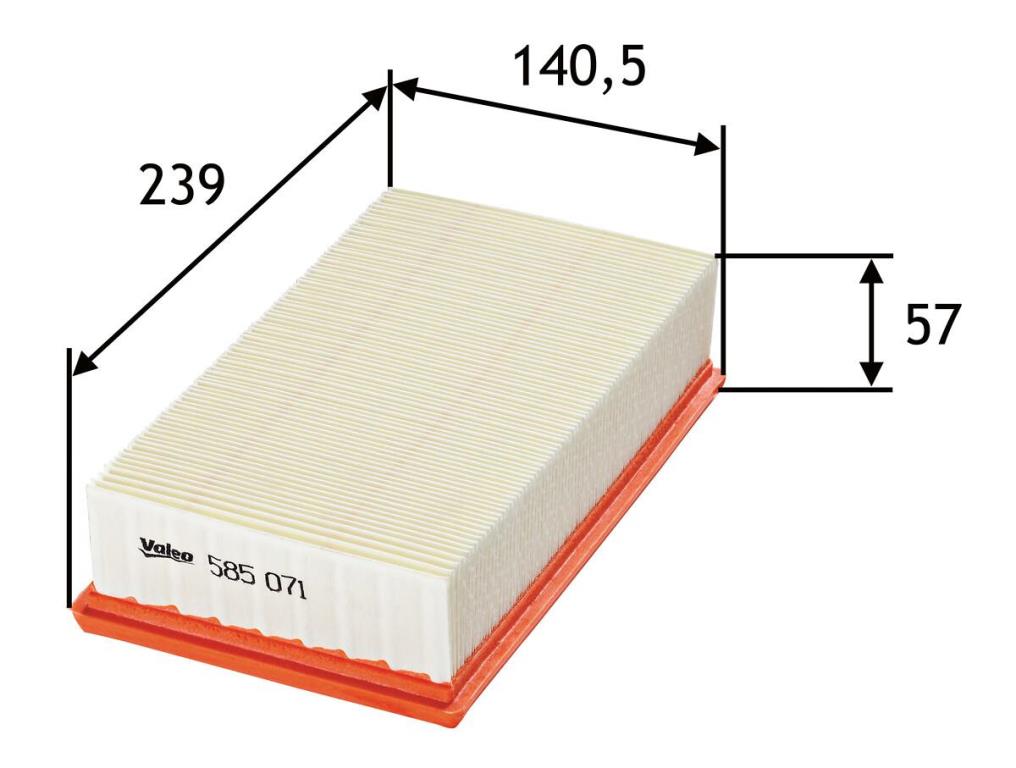 Filtre à air VALEO ref. 585071