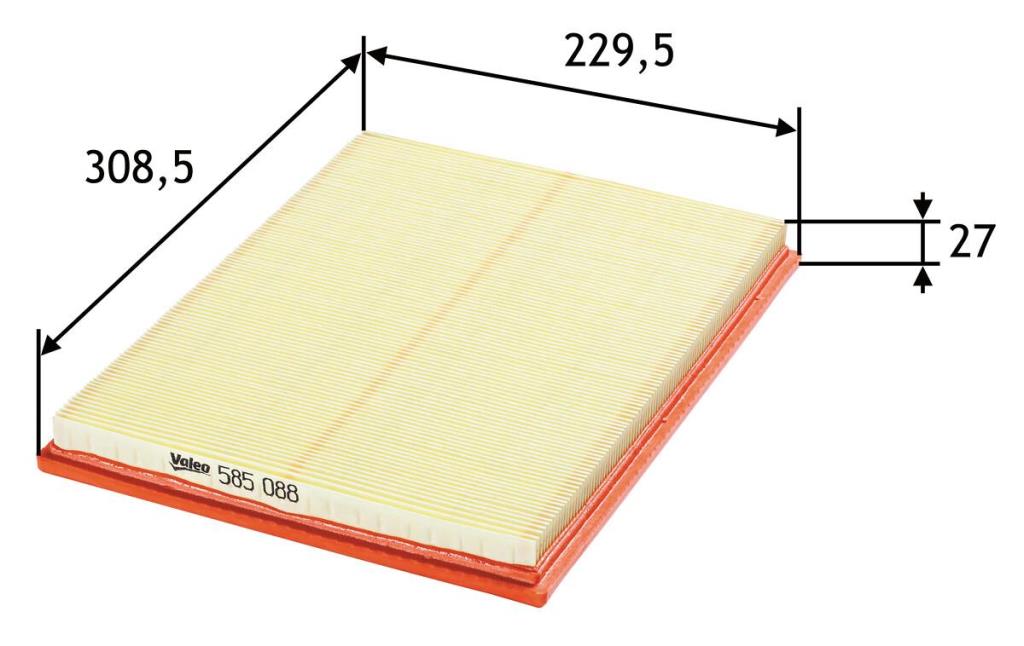 Filtro de ar VALEO ref. 585088