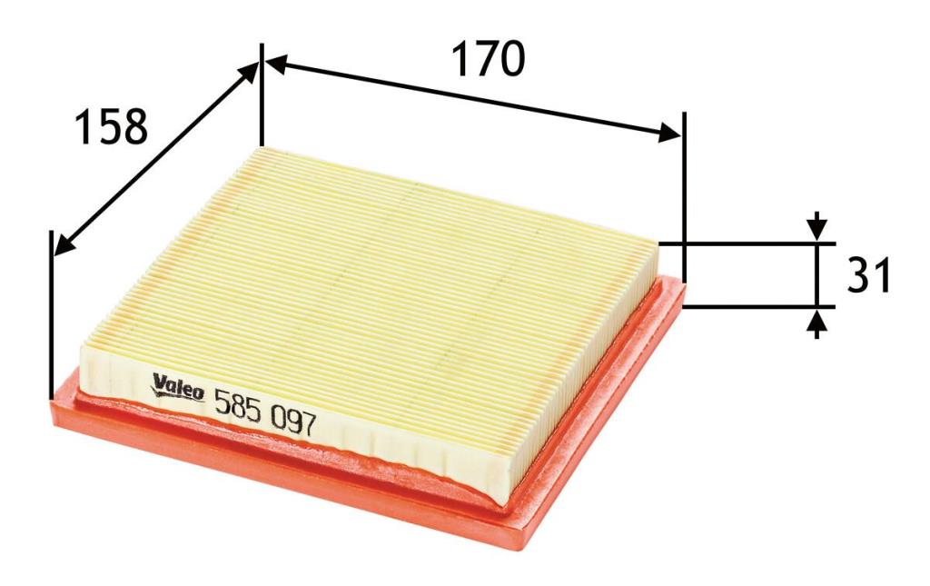 Filtre à air VALEO ref. 585097