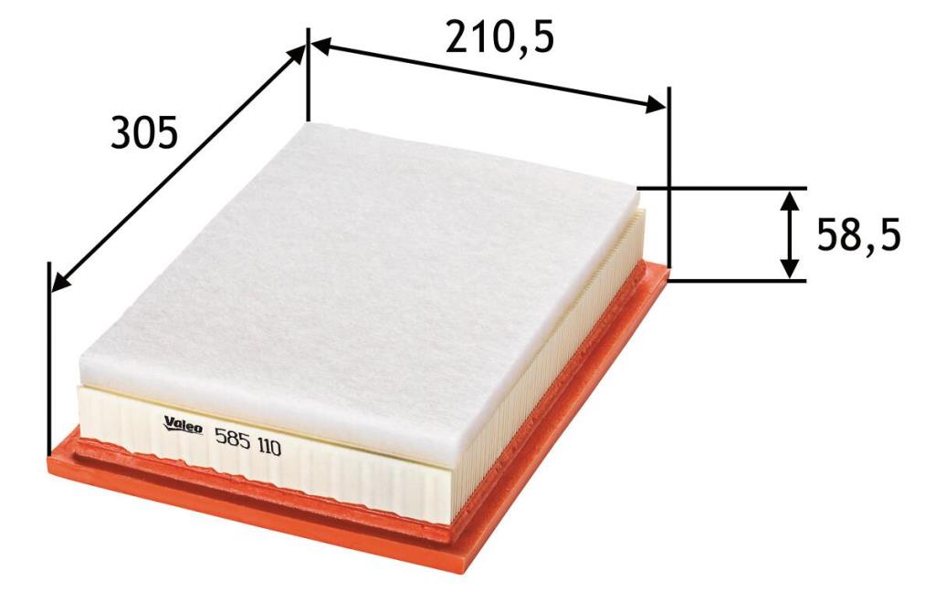 Filtro de ar VALEO ref. 585110