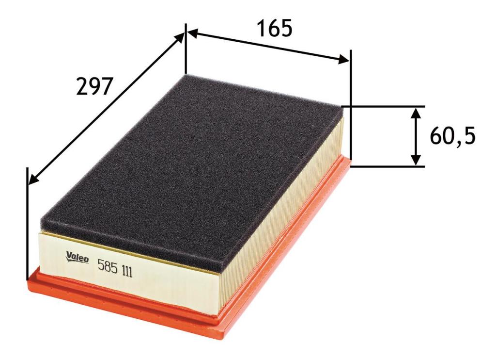 Filtro de aire (de coche) VALEO 585111