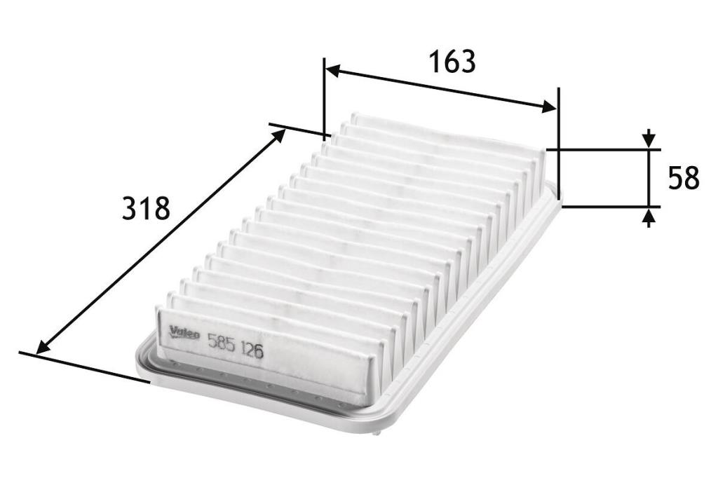 Filtre à air VALEO ref. 585126