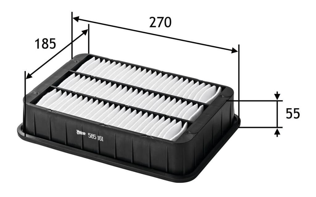 Filtro de ar VALEO 585161