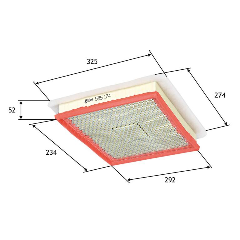 Filtre à air VALEO ref. 585174
