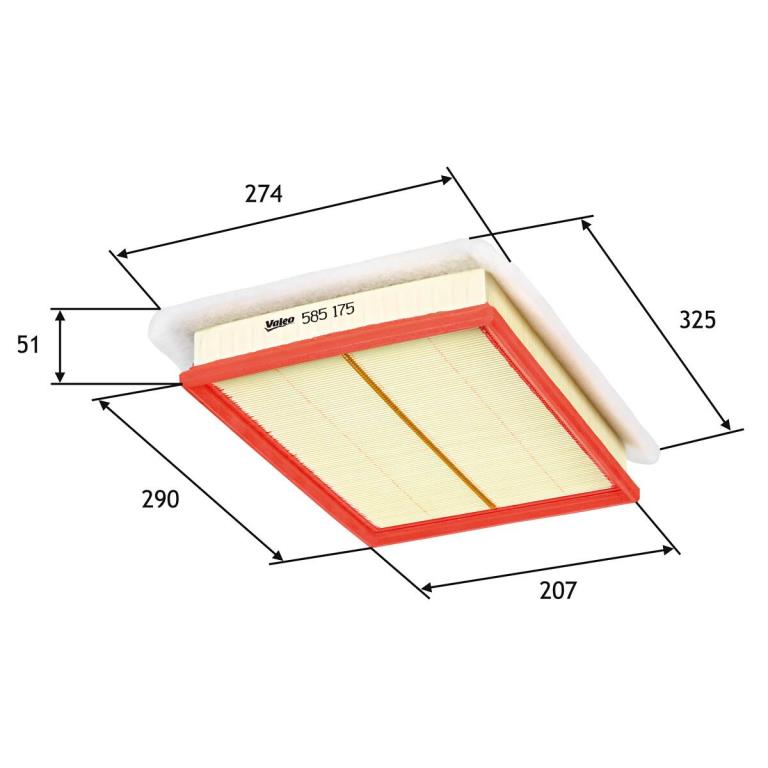 Filtre à air VALEO ref. 585175