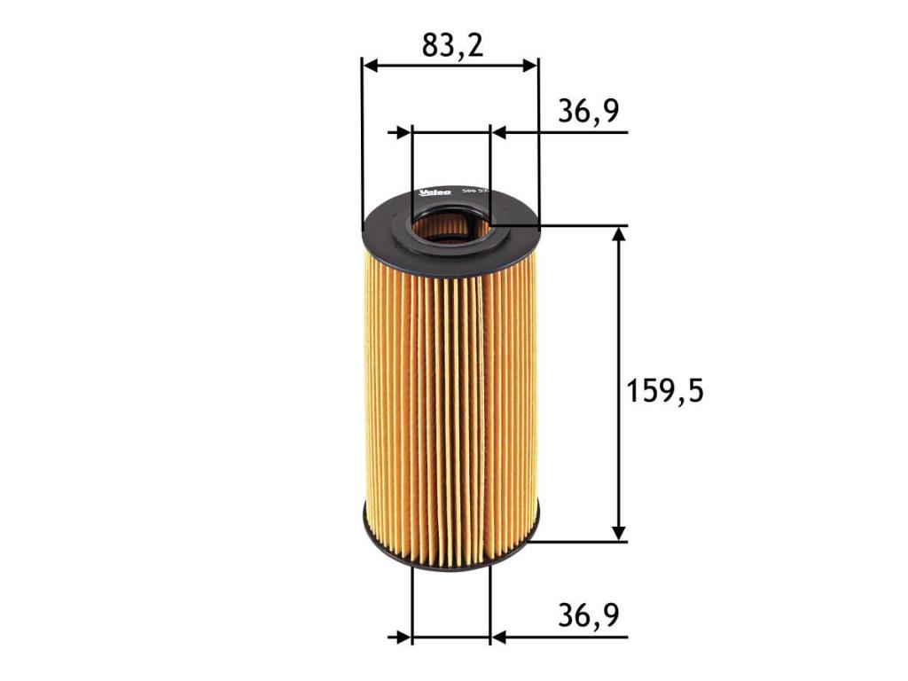 Filtro de óleo VALEO 586537
