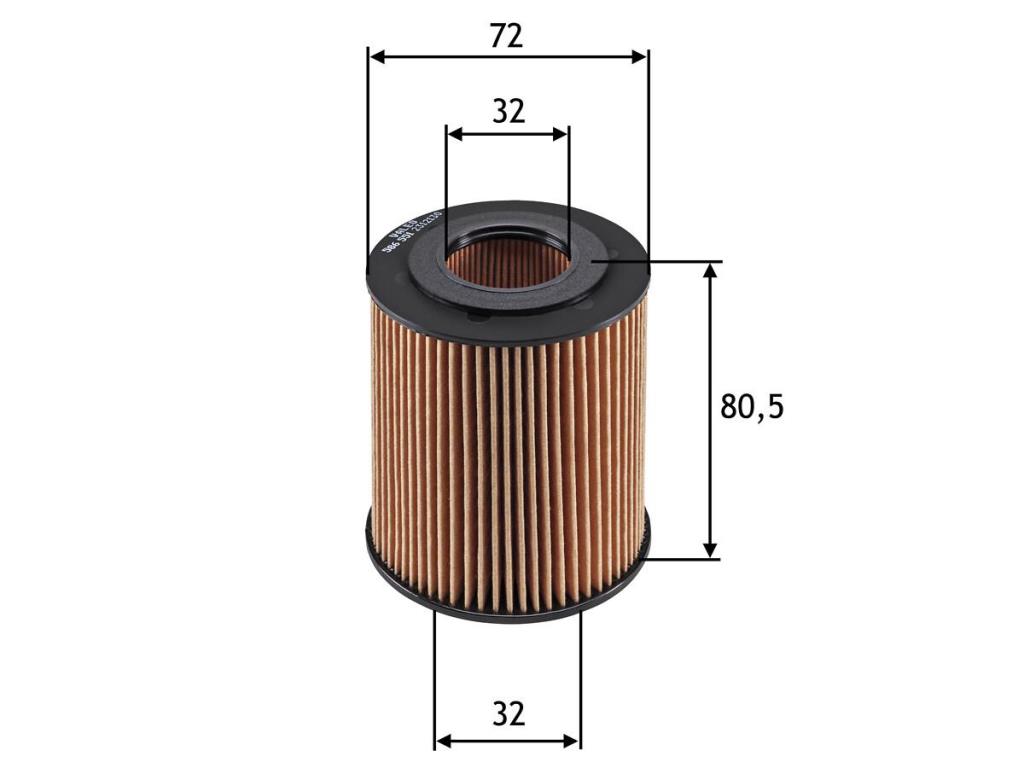 Filtro de óleo VALEO 586551