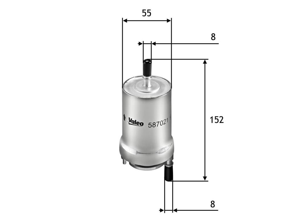 Filtre à carburant (Filtre à gasoil) VALEO ref. 587021