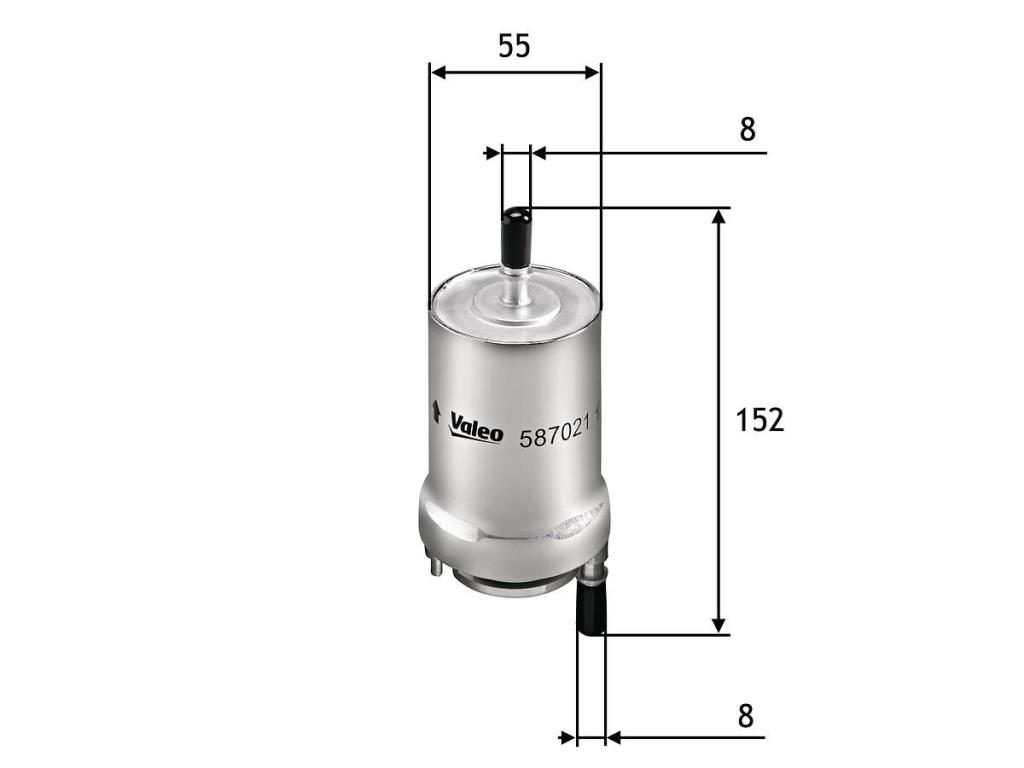 Filtre à carburant (Filtre à gasoil) VALEO ref. 587021