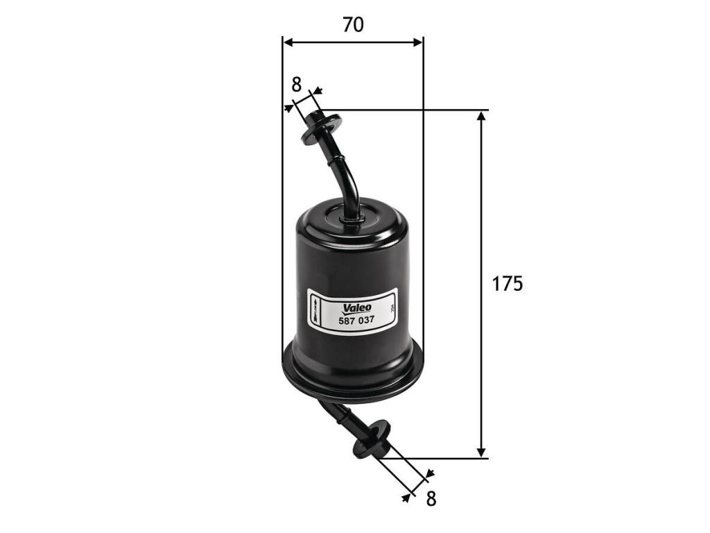 Filtre à carburant (Filtre à gasoil) VALEO ref. 587037