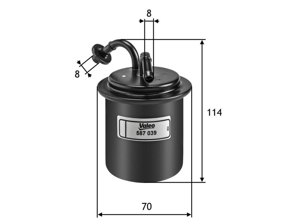 Filtro combustible VALEO ref. 587039
