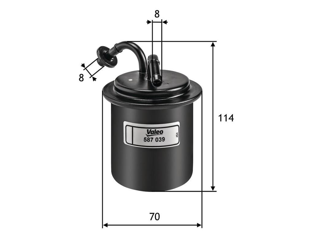 Filtro combustible VALEO ref. 587039