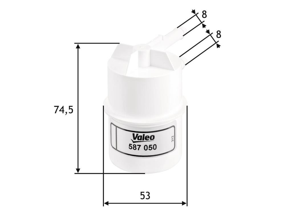 Filtre à carburant (Filtre à gasoil) VALEO ref. 587050