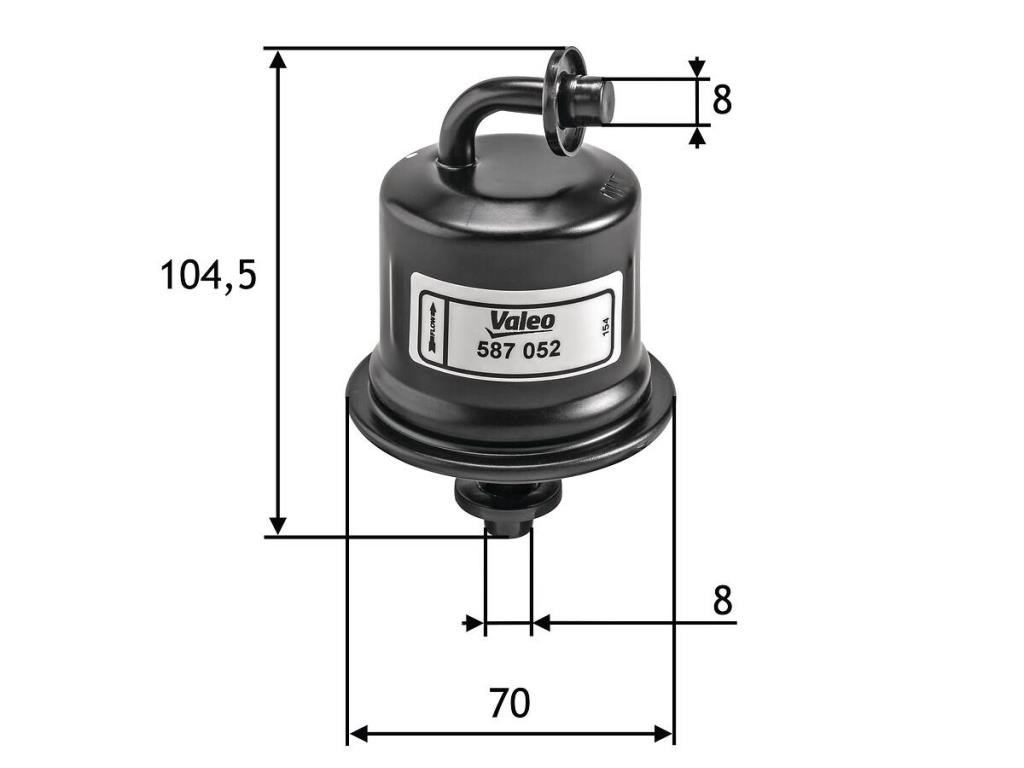 Filtre à carburant (Filtre à gasoil) VALEO ref. 587052