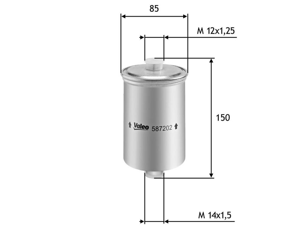 Filtre à carburant (Filtre à gasoil) VALEO ref. 587202