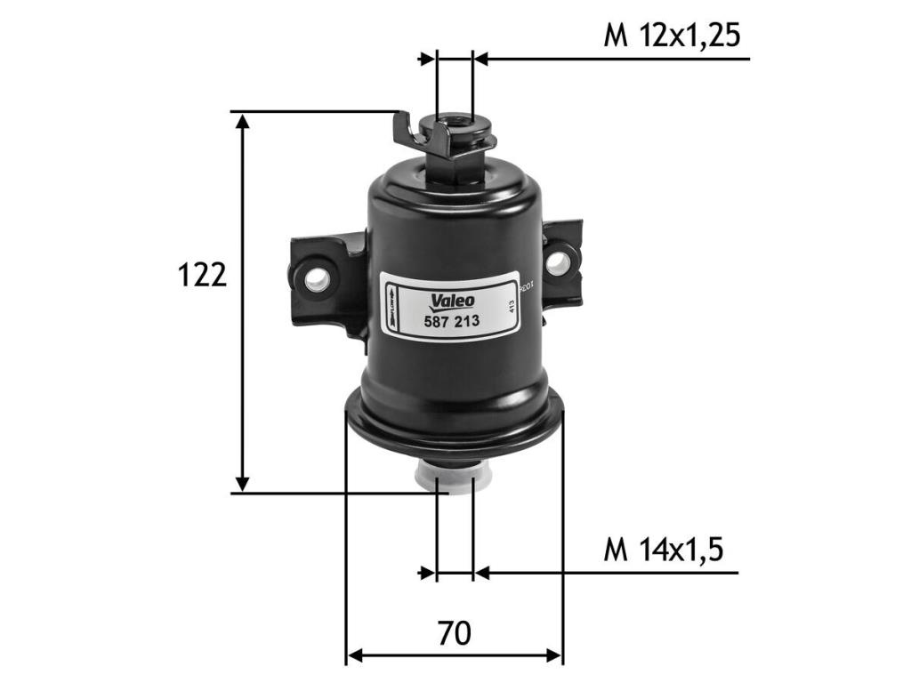 Filtre à carburant (Filtre à gasoil) VALEO ref. 587213