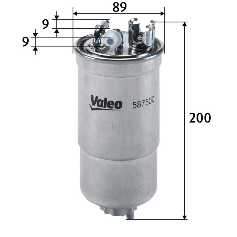 Filtre à carburant (Filtre à gasoil) VALEO ref. 587500