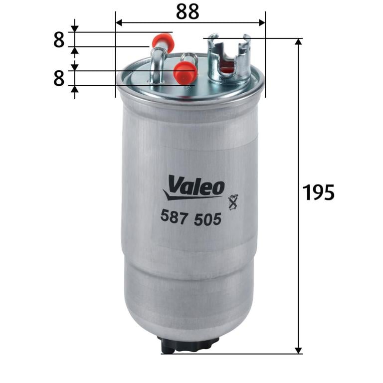 Filtre à carburant (Filtre à gasoil) VALEO ref. 587505