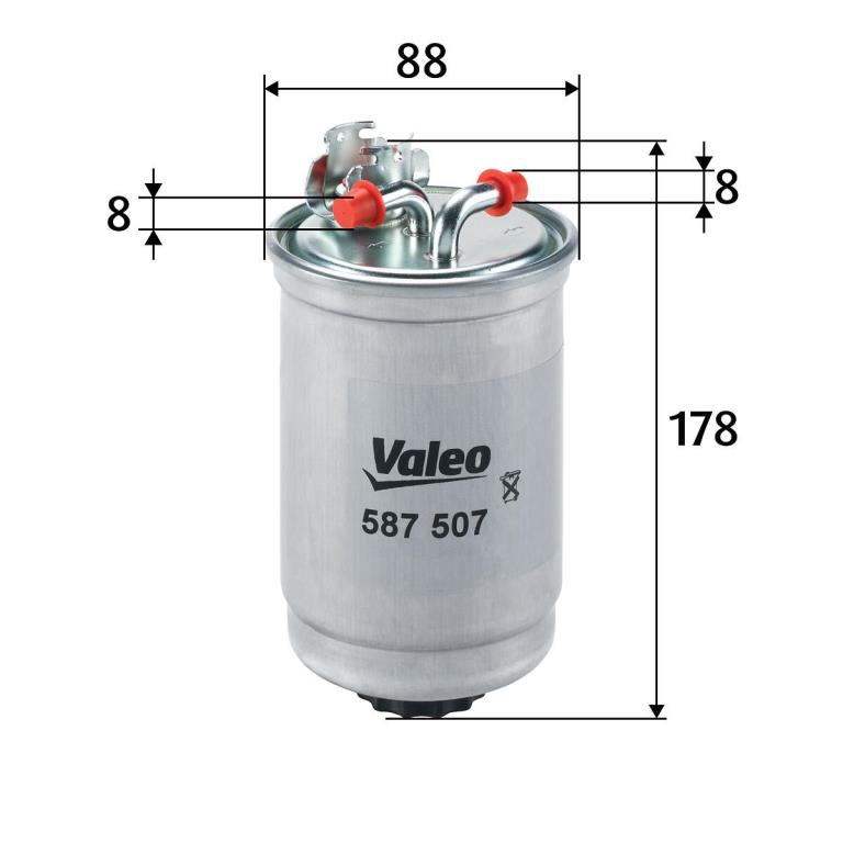 Filtre à carburant (Filtre à gasoil) VALEO ref. 587507