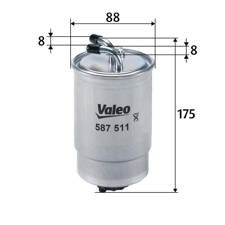 Filtre à carburant (Filtre à gasoil) VALEO 587511