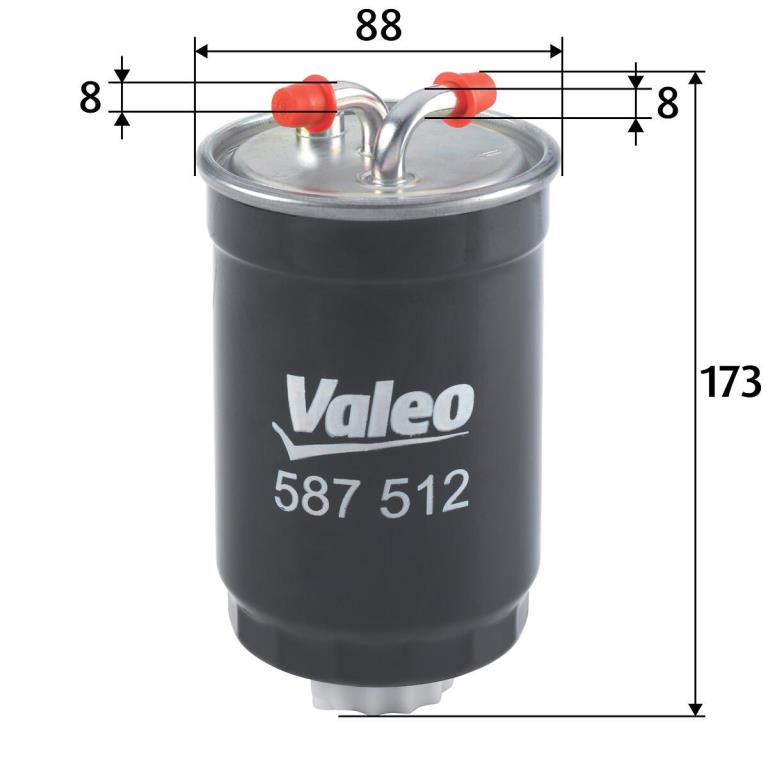 Filtre à carburant (Filtre à gasoil) VALEO ref. 587512
