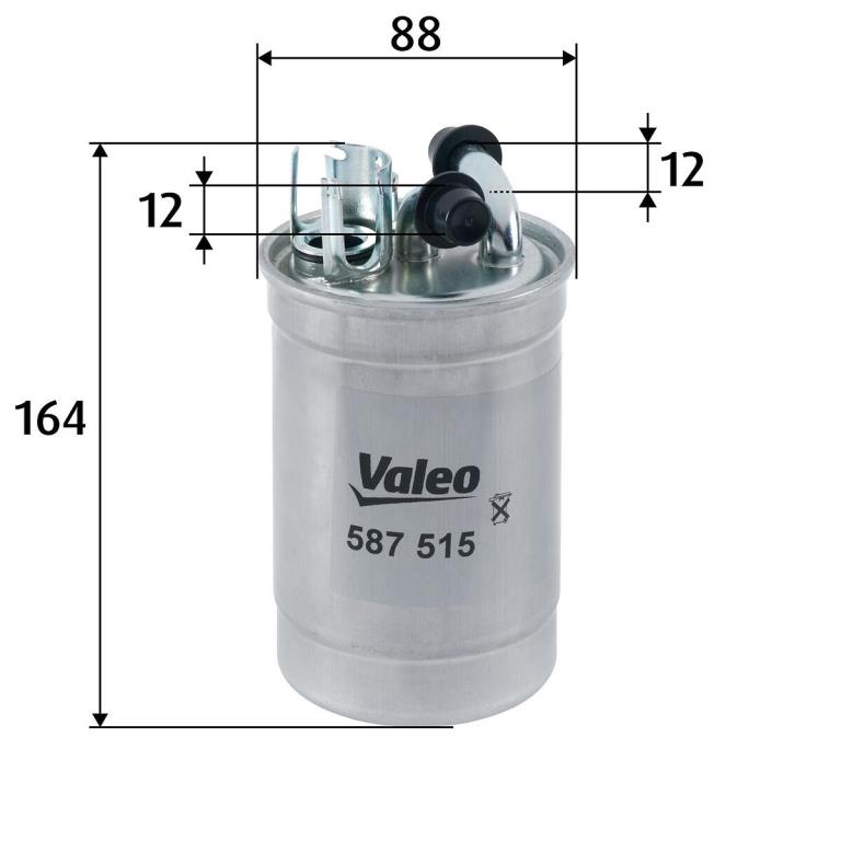 Filtre à carburant (Filtre à gasoil) VALEO ref. 587515