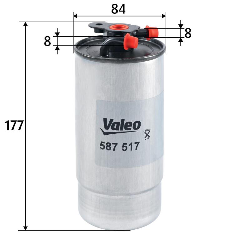 Filtre à carburant (Filtre à gasoil) VALEO ref. 587517