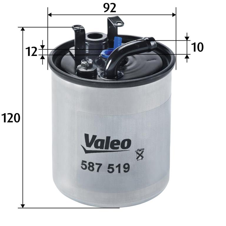 Filtre à carburant (Filtre à gasoil) VALEO 587519