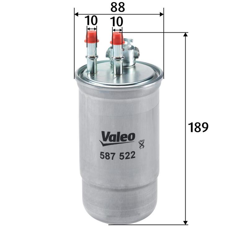 Filtre à carburant (Filtre à gasoil) VALEO ref. 587522
