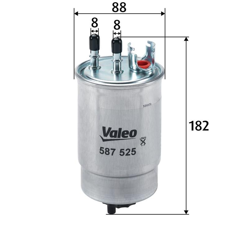 Filtre à carburant (Filtre à gasoil) VALEO ref. 587525