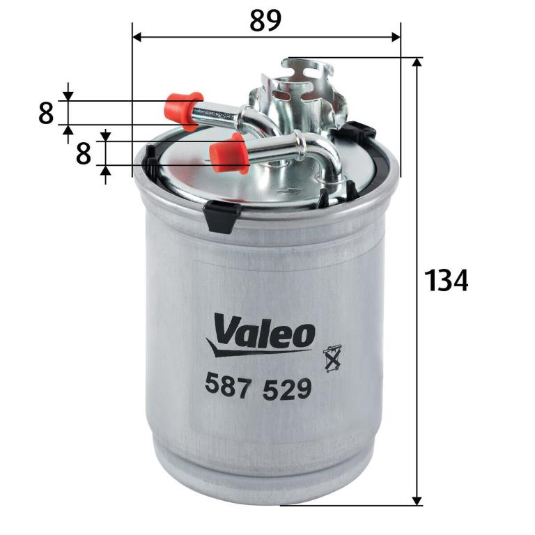 Filtre à carburant (Filtre à gasoil) VALEO ref. 587529