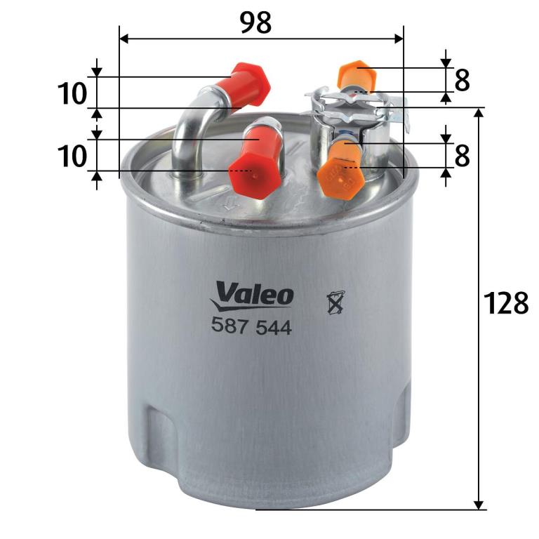 Filtre à carburant (Filtre à gasoil) VALEO ref. 587544