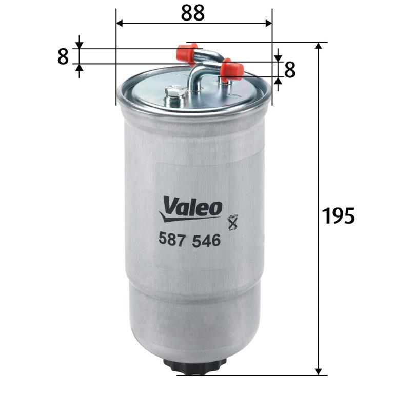 Filtro de combustível VALEO ref. 587546