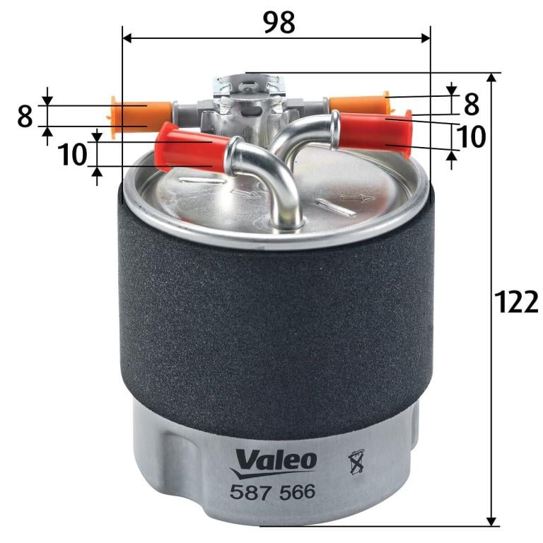 Filtro de combustível VALEO ref. 587566