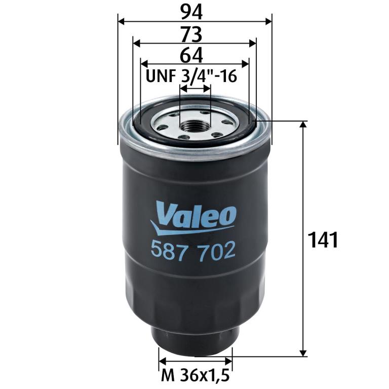 Filtre à carburant (Filtre à gasoil) VALEO ref. 587702