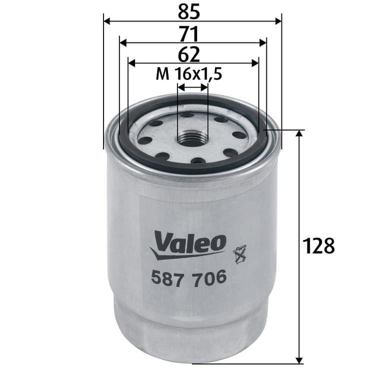 Filtre à carburant (Filtre à gasoil) VALEO ref. 587706