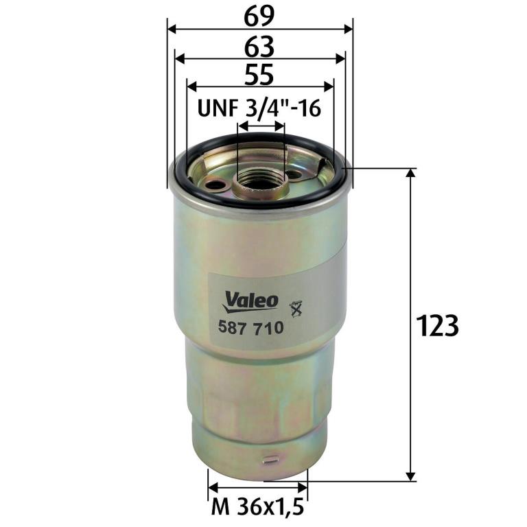 Filtro combustible VALEO ref. 587710