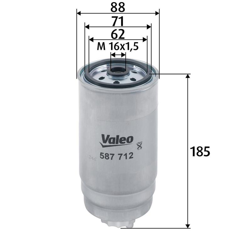 Filtre à carburant (Filtre à gasoil) VALEO ref. 587712