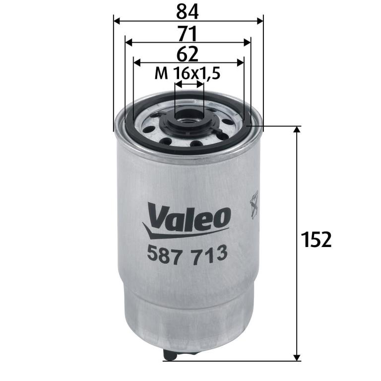 Filtre à carburant (Filtre à gasoil) VALEO ref. 587713