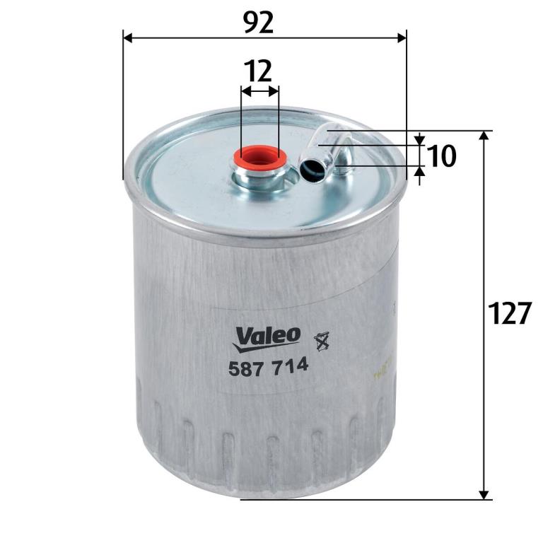 Filtre à carburant (Filtre à gasoil) VALEO 587714
