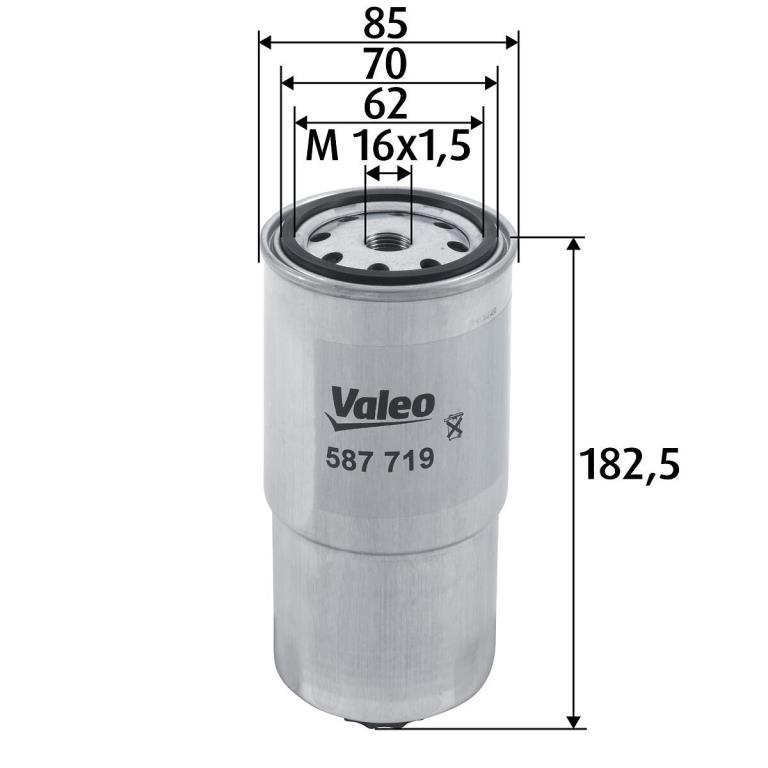Filtre à carburant (Filtre à gasoil) VALEO ref. 587719